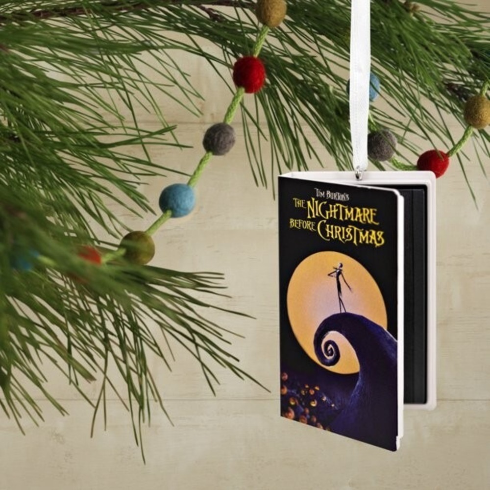 Hallmark Disney‎ The Nightmare Before Christmas VHS Movie Video Retro Ornament